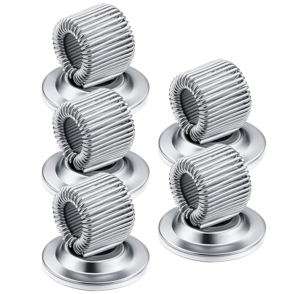 

5Pcs Iron Pen Holders Wear-resistant Pen Clips Professional Pen Springs Rings Office Supply