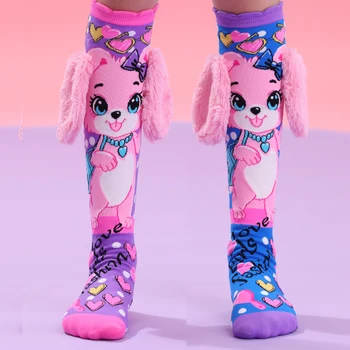 Crazy socks for kids Cute girl socks girls wacky Funky Stretch Mid to High Novelty Socks 1