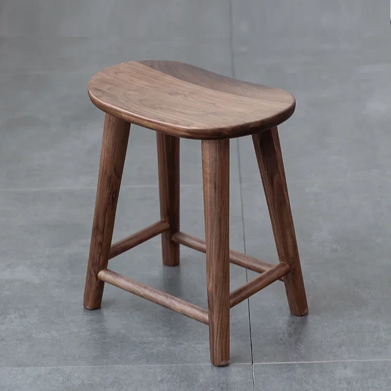 With a stool A