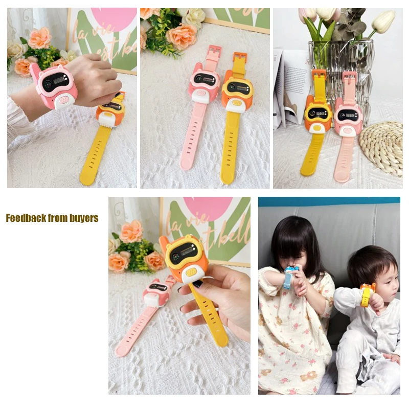 Walkie Talkie Children 800M Mini Watch Compass USB Charging School Outdoor Communication Kids Education Toy For 3 Years Gifts 4