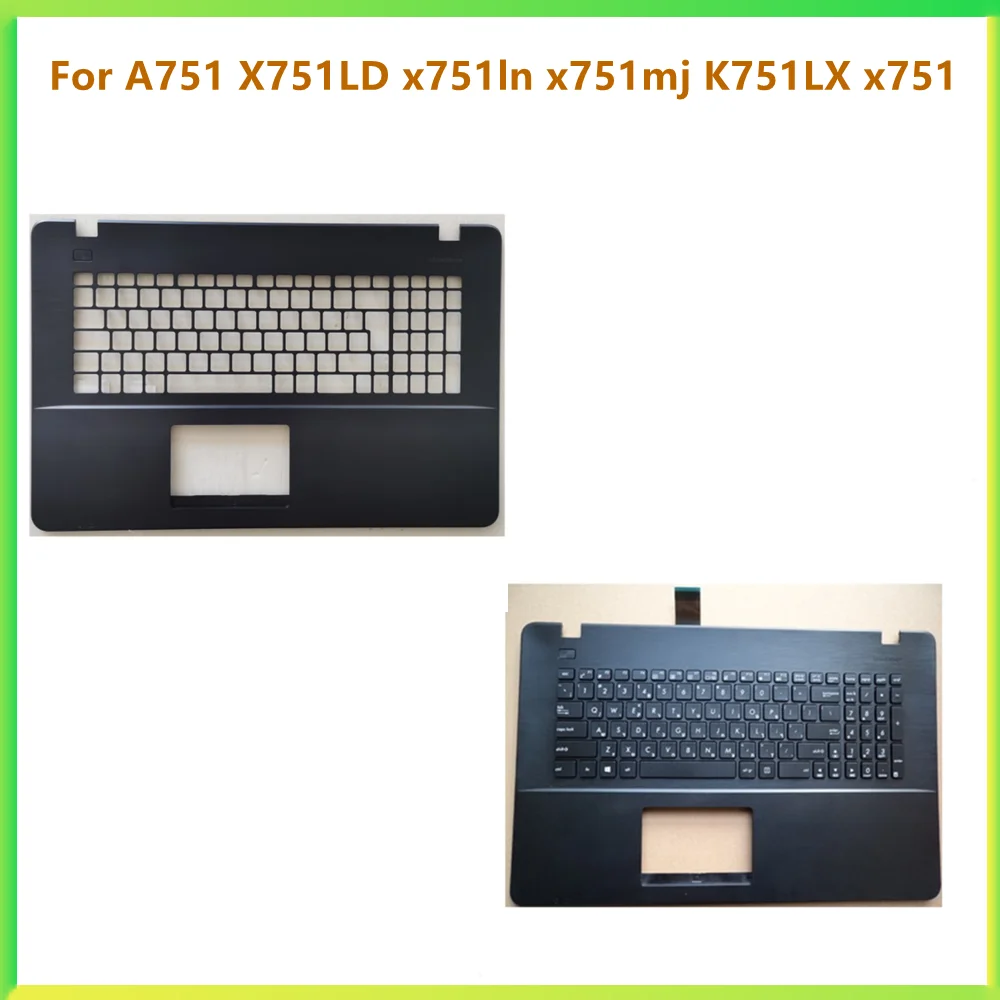 Laptop Top Case Palmrest Tampa Superior com Caixa de Teclado para Asus A751 X751ld X751ln X751mj K751lx X751 Shell Novo