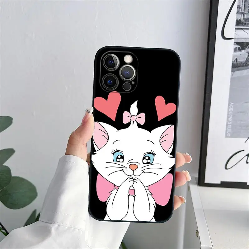 Cute Cartoon Marie Cat Phone Case - Fun and Stylish Protective Cover