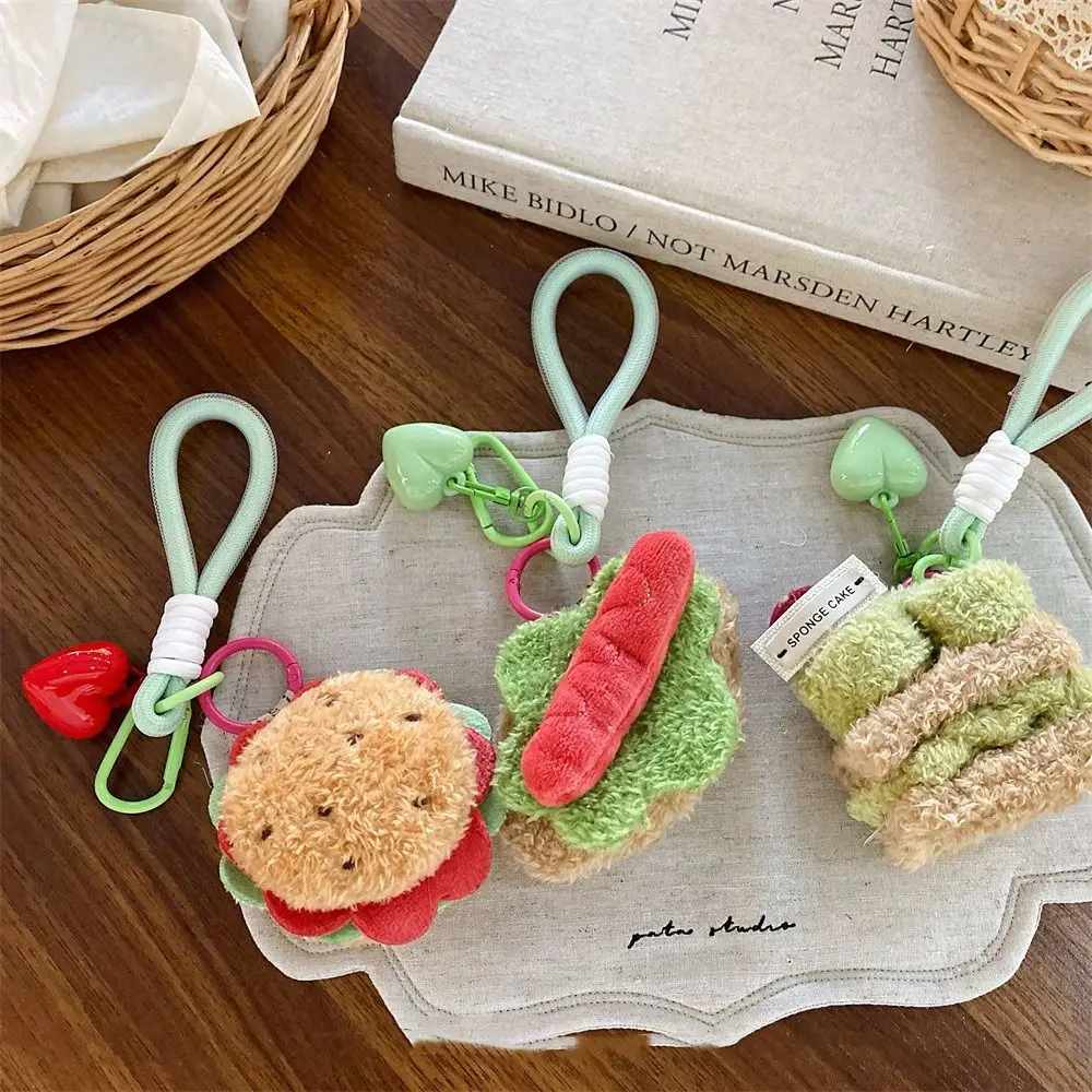 Ice Cream Keychain Cute Cherry Chocolate Matcha Cake Sandwich