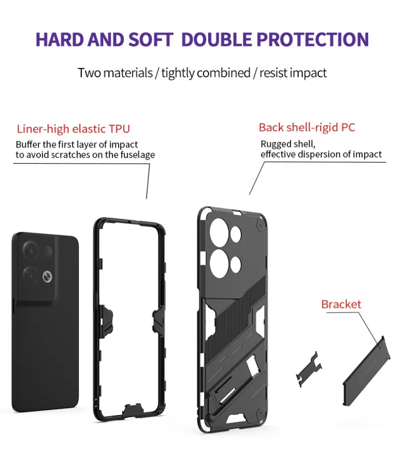 Luxury 360° Protection Armor Back Cover