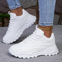 Fashion Woman Vulcanize Platform Casual Sneakers Women Flats Mesh Breathable Running Walking Shoes Chunky Sports Shoe - Image 3