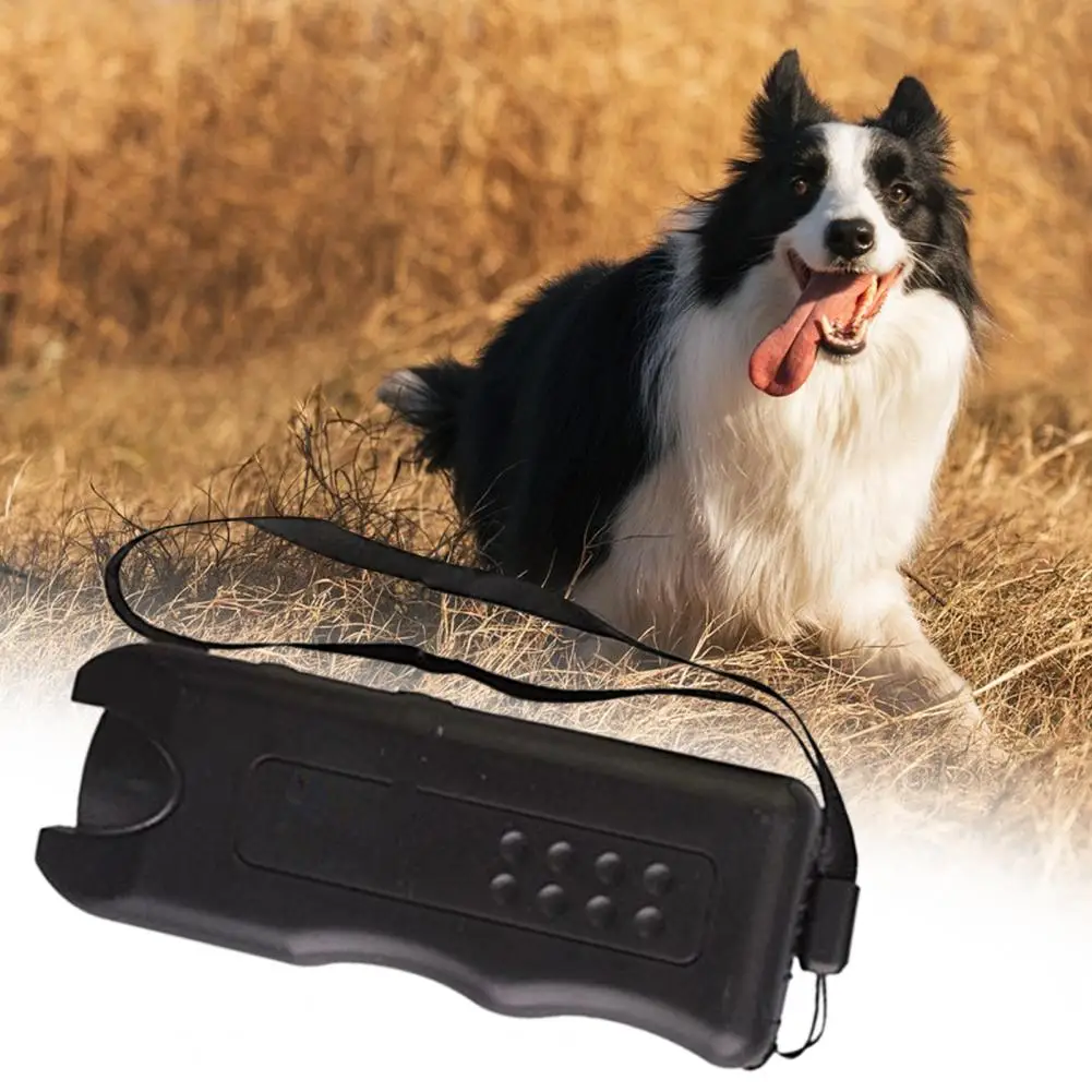 Great Anti-Barking Device Portable Battery-Powered Lightweight Ultrasonic Dog Repeller Prevent Bark