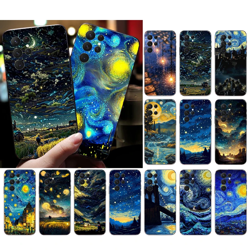 

Aesthetic Night Starry Sky Phone Case For Samsung A52S A21S A33 A23 A13 A14 A32 A52 A53 A54 A51 A71 M51