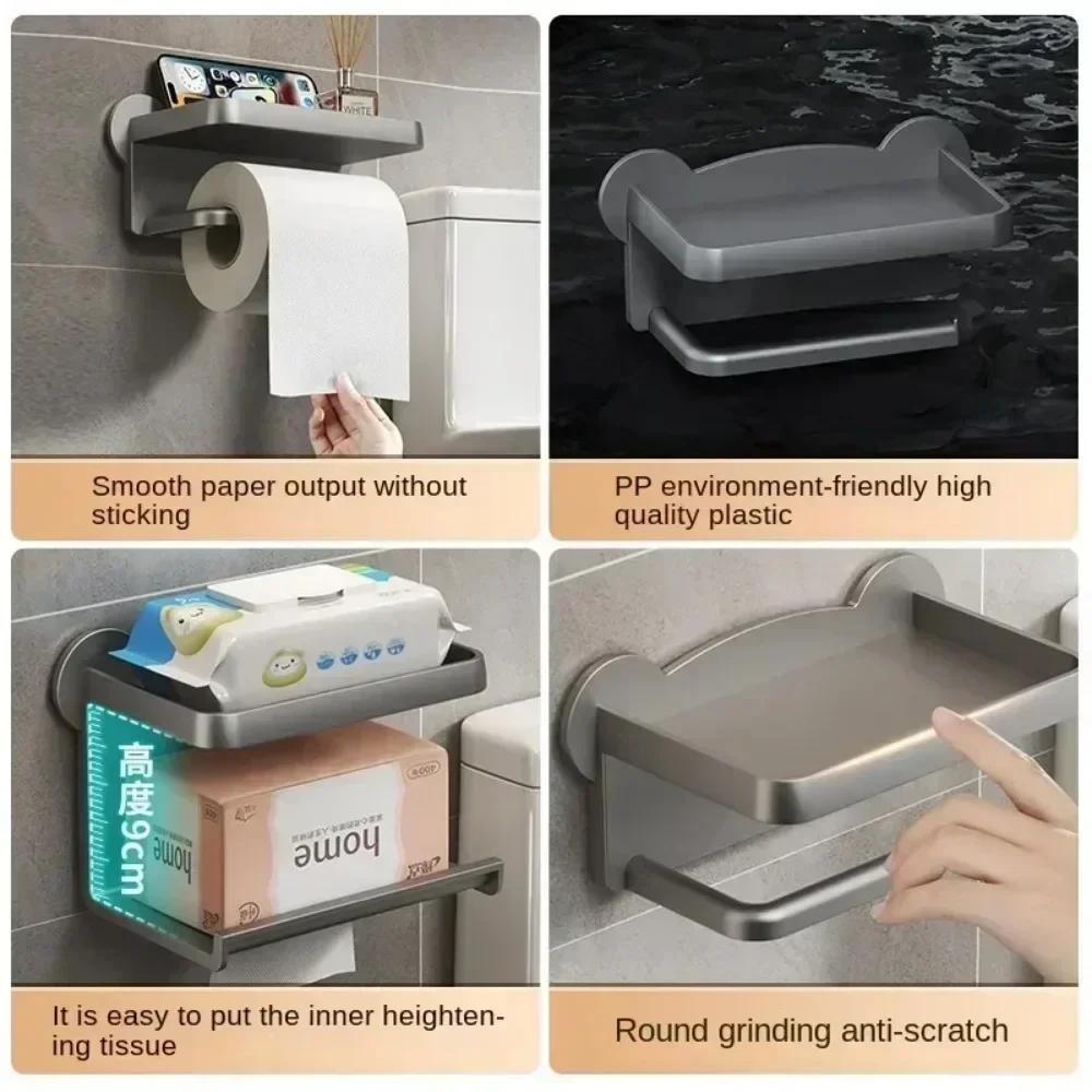 Wall-Mounted Toilet Paper Holder Stand Dispenser toilet paper rack,toilet paper holder,toilet roll holder,tissue holder