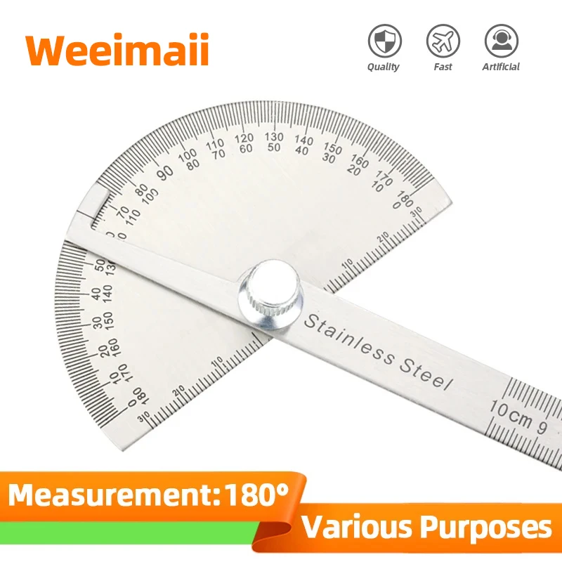 Praktischer Goniometer Für Physiotherapie & Training - Transparenter Winkelmesser Mit Metall