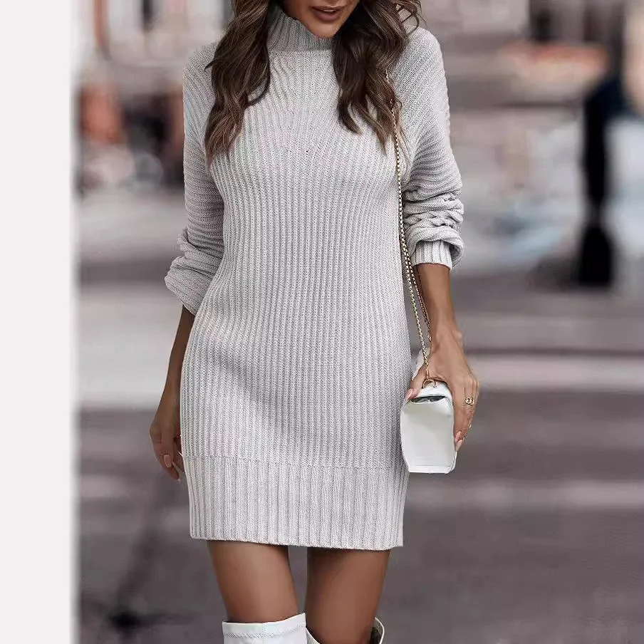 Autumn Winter Knitwear Sweater Dress for Women