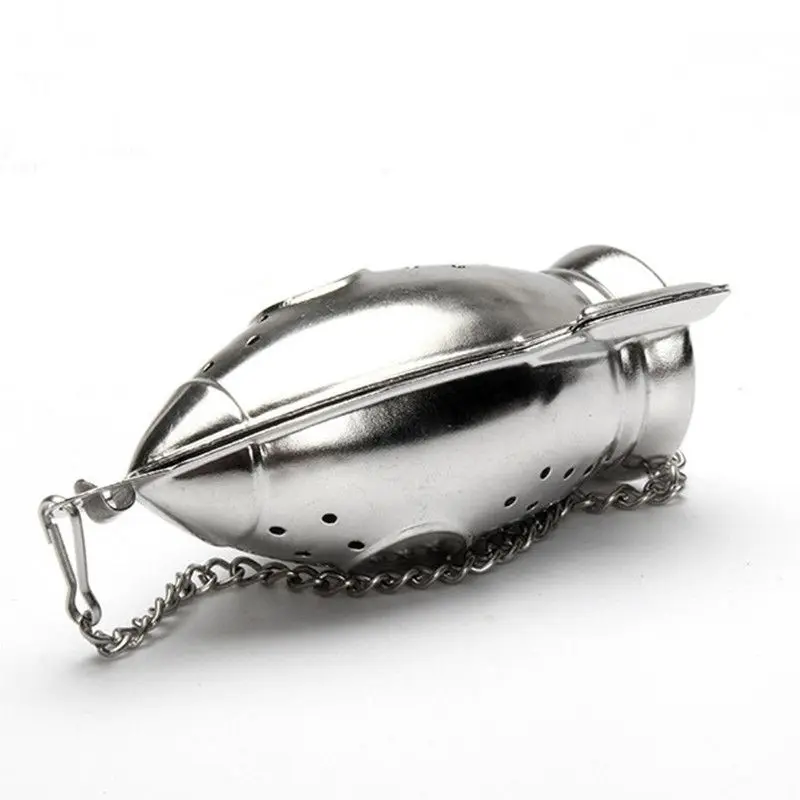 Creative Rocket Shaped Tea Strainers Stainless Steel Tea Leak Infuser Home Teaware Teas Maker, Kitchen Cooking Soup Tools