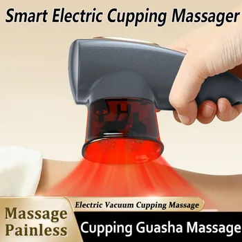 Intelligent Vacuum Cupping Massage Device Body Scraping Massager Heating Suction Cup Device Scraping Infrared Slimming Massage 1
