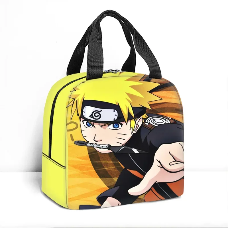 

Naruto Uchiha Polyester Portable Insulation Bag Printed Cooler Bag Naruto Lunch Bag Aluminum Foil Insulation Bag