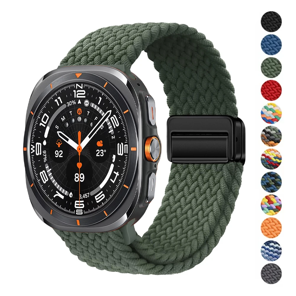 Magnetic Nylon Braided Sport Bracelet Strap
