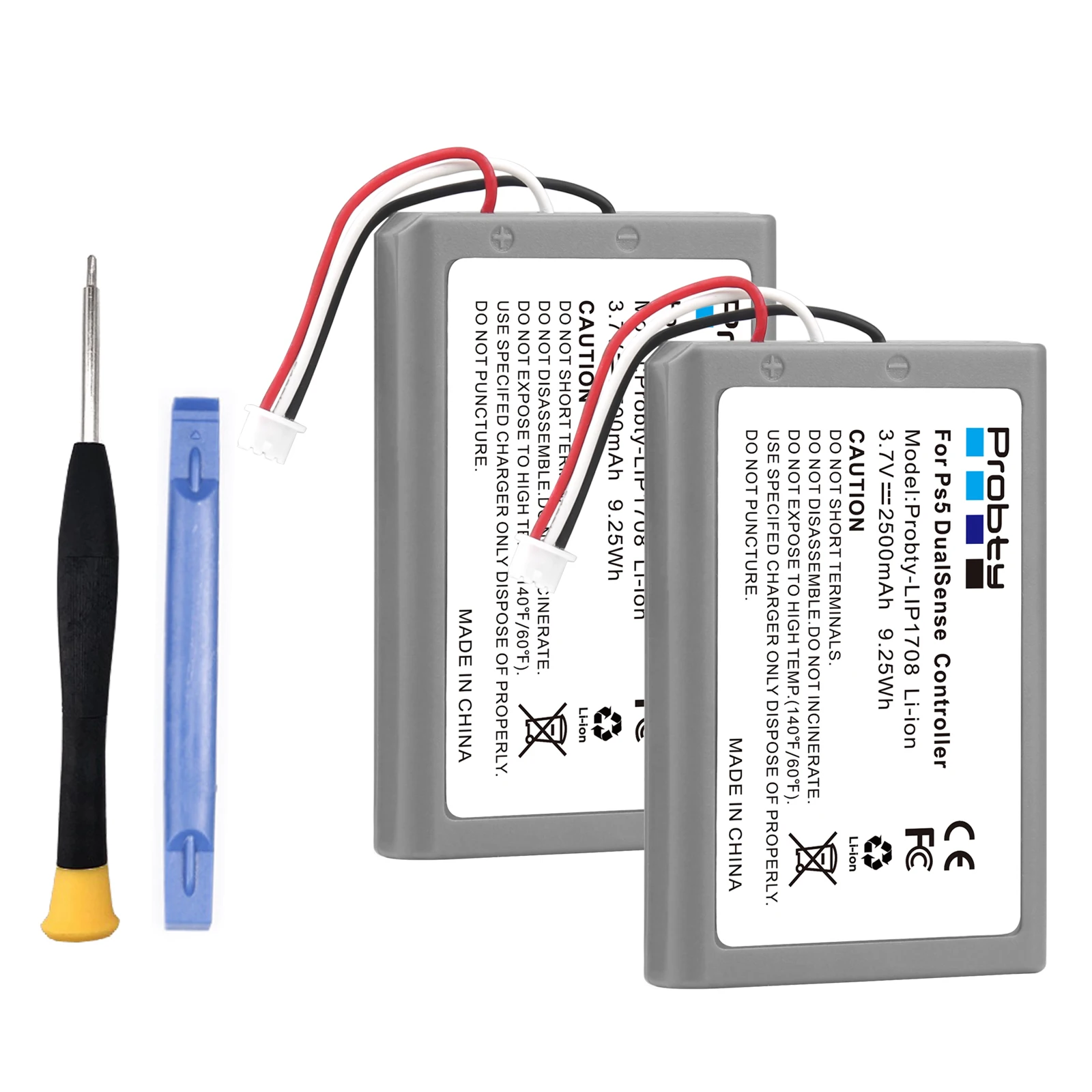 LIP1708 Batterie 2500mAh Für Sony PS5 Controller, Wiederaufladbare  Gebaut-in Lithium Für DualSense Spiel Controller Batterie