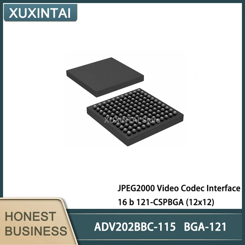 

5Pcs/Lot New Original ADV202BBC-115 ADV202BBC JPEG2000 Video Codec Interface 16 b 121-CSPBGA (12x12)