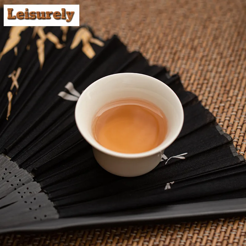 Retro Grass Ash Ceramic Tea Cup Lake Stone Base Single Master Cup Tasting Tea Small Bowl Meditation Cup Household Kung Fu Teaset