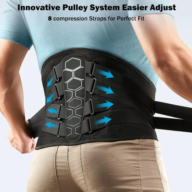 Back Brace for Lower Back Pain, Sciatica, Herniated Disc, Scoliosis, Back Support Belt with Soft Pad, Lightweight Lumbar Support 5