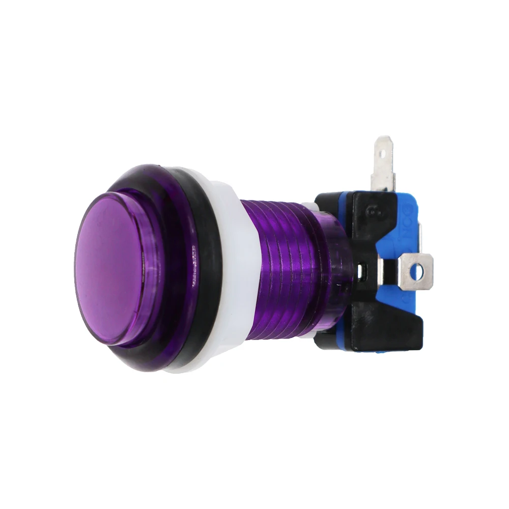 Arcade push button 30mm Arcade Round 12V LED colorful Push button 1P 2P Coin Start pause exit select sticker button