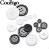 50-500pcs Plastic Sewing Button for Clothes Needlework DIY Craft Accessories 4-holes Round 8mm 9mm 10mm 13mm 15mm 18mm 20mm 25mm 4