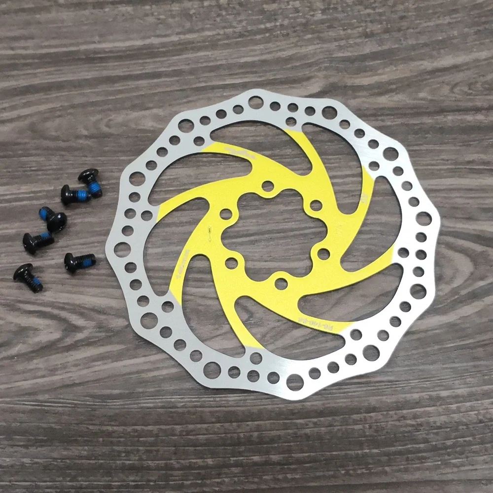 R6 Stainless Steel Brake Disc Rotor 140/160/180/203mm MTB/road Disc Brake/cyclocross Bike Brake 44mm 6-bolt Mountain Bicycle Disc Brake Bicycle Disc Brake Bike Brake Rotor Mountain Bike Disc Brake