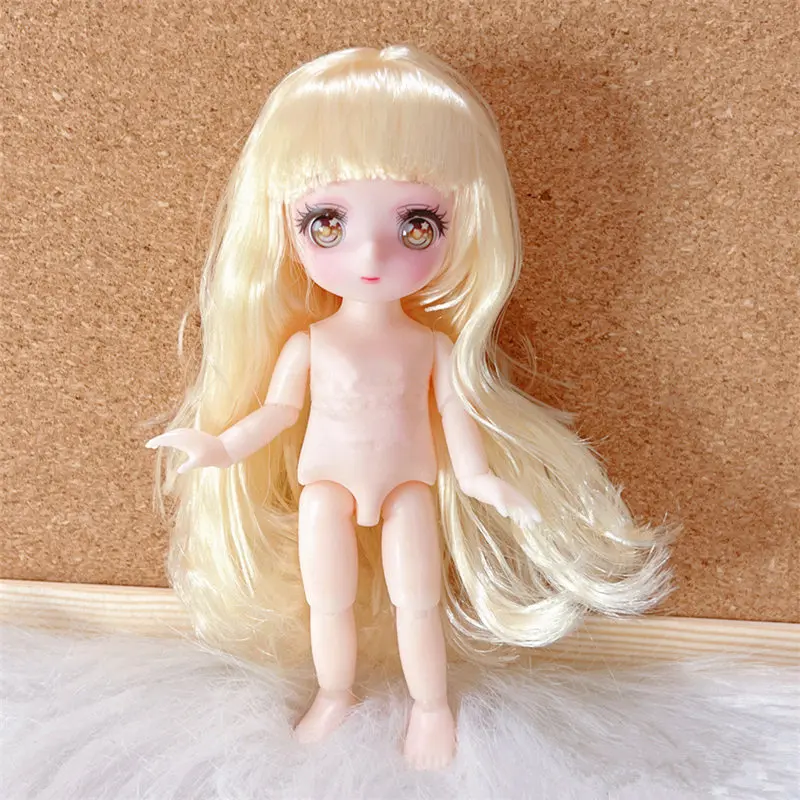 New 16cm 23cm Cute Anime Doll 1/8 Bjd Multi Joints Doll Dress Up Doll for Children 4