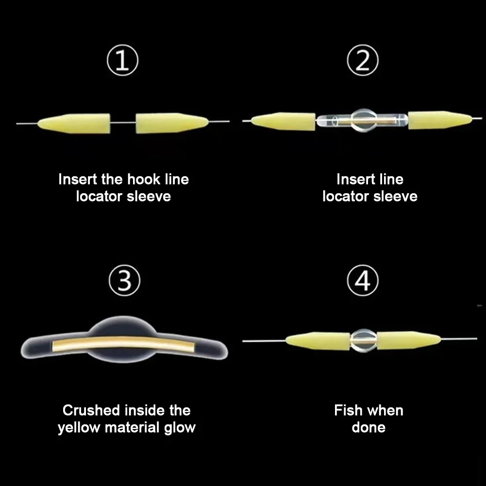 2Pcs Self-Illuminating Seven Star Floating Night Fishing High Buoyancy Glow Rod Fishing Accessories