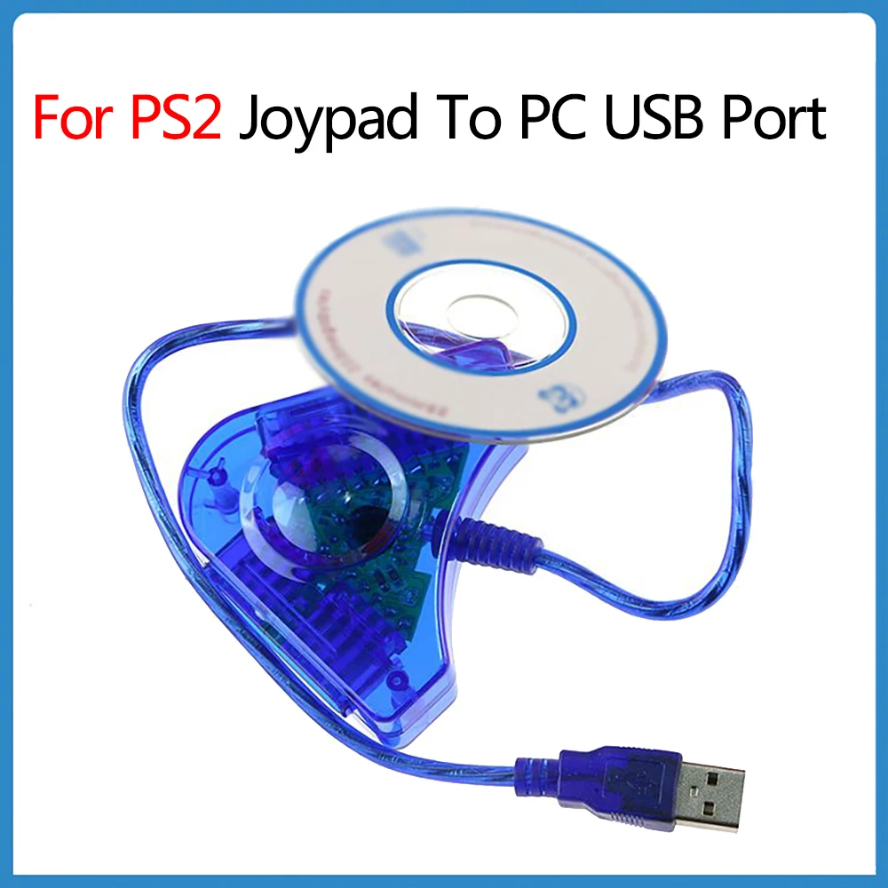 Per Ps2 Adattatore Per Gamepad Cablato Cavo Convertitore Da Joypad Usb A Pc Per Sony Playstation2 Ps2 Joypad Game Cd Driver