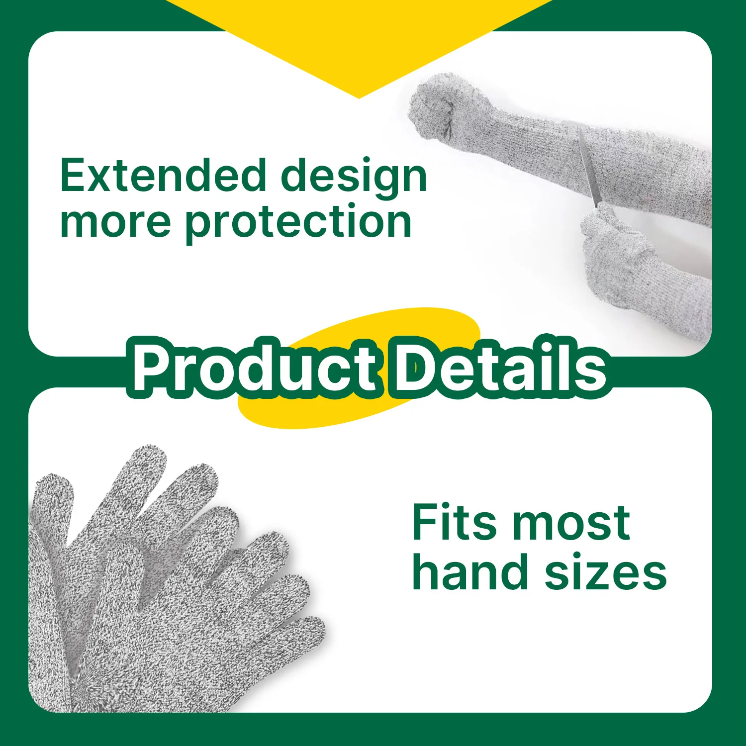 Anti-cut garden work gloves HPPE material extra long garden gloves can protect palms and arms New garden protection tools 4