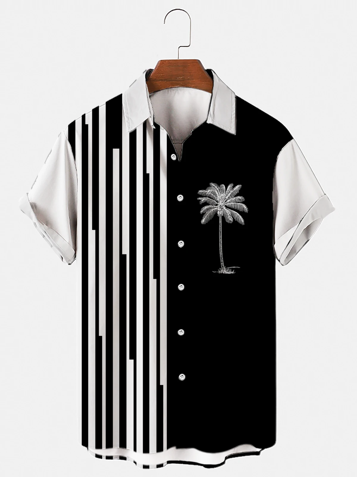 Men's Hawaiian Shirt 6xl Loose Stretch Shirt Top Men's And Women 3d Print Coconut Tree Single Breasted Short Sleeve Beach casual short sleeved shirt,short sleeved shirt,hawaiian shirt
