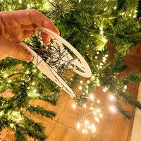 Outdoor Remote Control Copper Wire Lights Christmas Tree Light String Starry Sky Flower Wreath Decorative Lights - Image 3