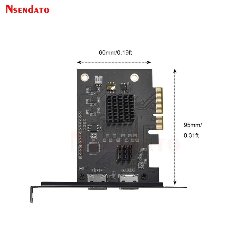 4K 60fps HDMI Video Capture Card Box with loop UHD PCIe Video Recorder Game Audio Capture Card for live Streaming Broadcast 2160