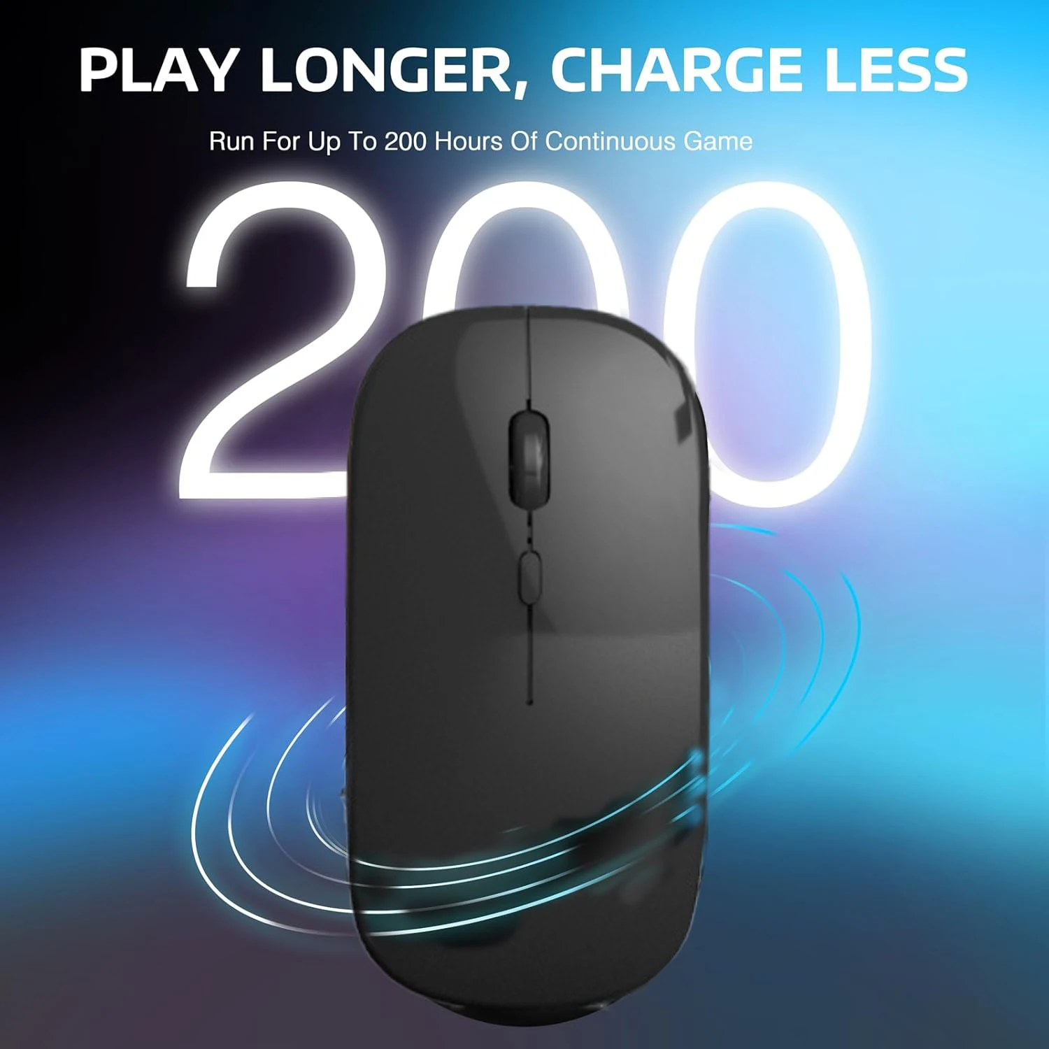 Rechargeable Wireless Mouse for Laptop and PC