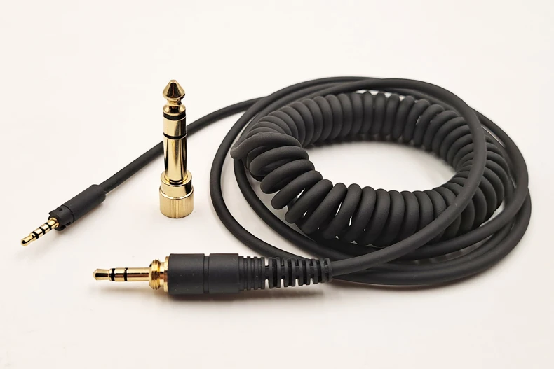 For Sennheiser MOMENTUM HD430 HD450BT HD4.40BT HD458BT HD4.50BTNC Replaceable 6.35mm Large Plug to 2.5mm Spring Headphone Cable