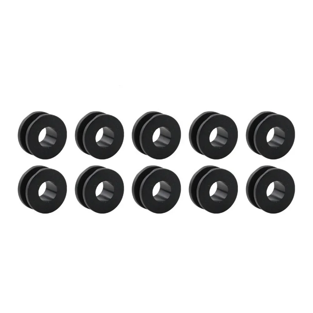 

10Pcs M6 Motorcycle Side Cover Rubber Grommets Gasket Fairings For Honda Round Plastic Rubber Ring Fitting Parts