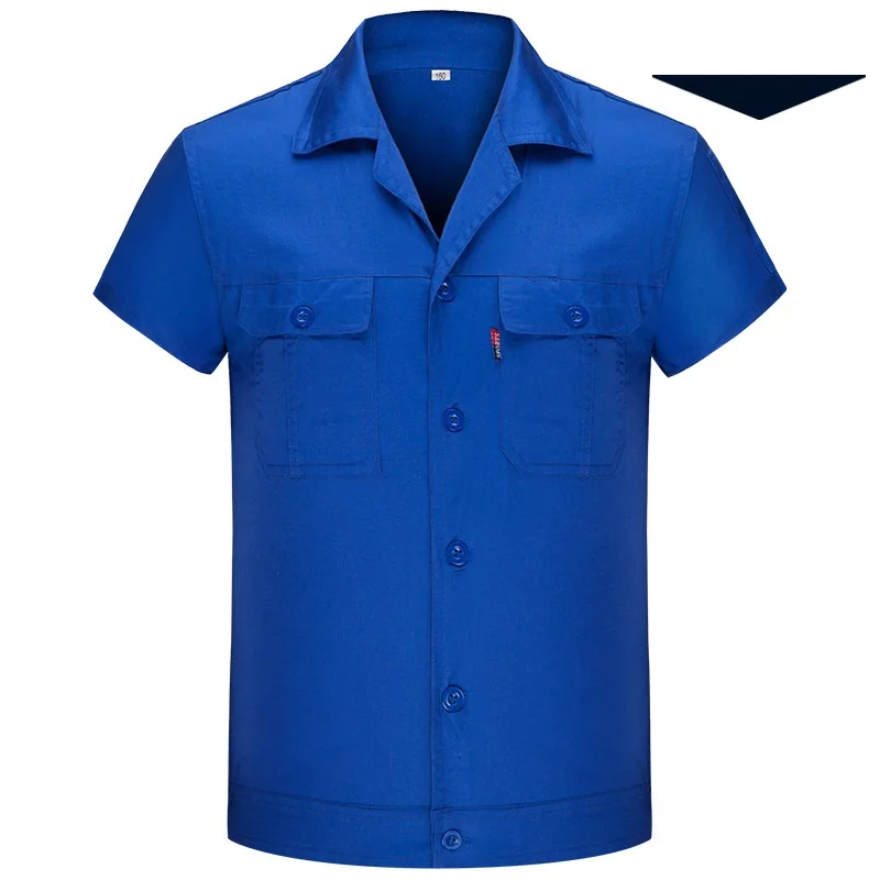 100% Cotton Summer Work Clothing Set For Men Working Suit Anti