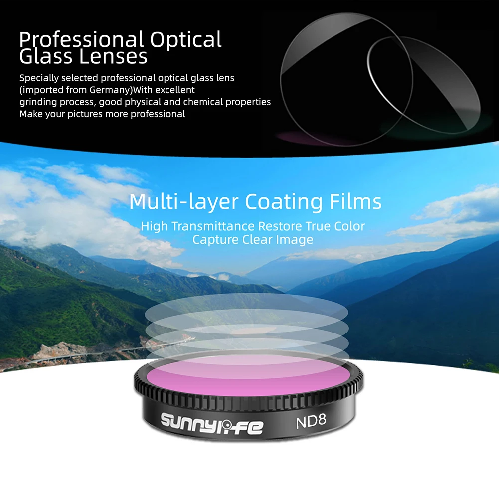 인스타 360 고 2/3 액션 카메라용 필터, 렌즈 필터 세트, 편광 CPL HD 광학 유리 카메라, UV 렌즈, ND4, ND8, ND16, ND32