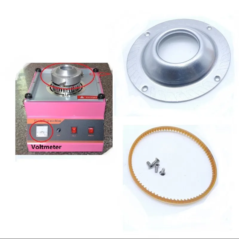 New Heating head cover + Belt for Cotton Candy Machine Spare Part
