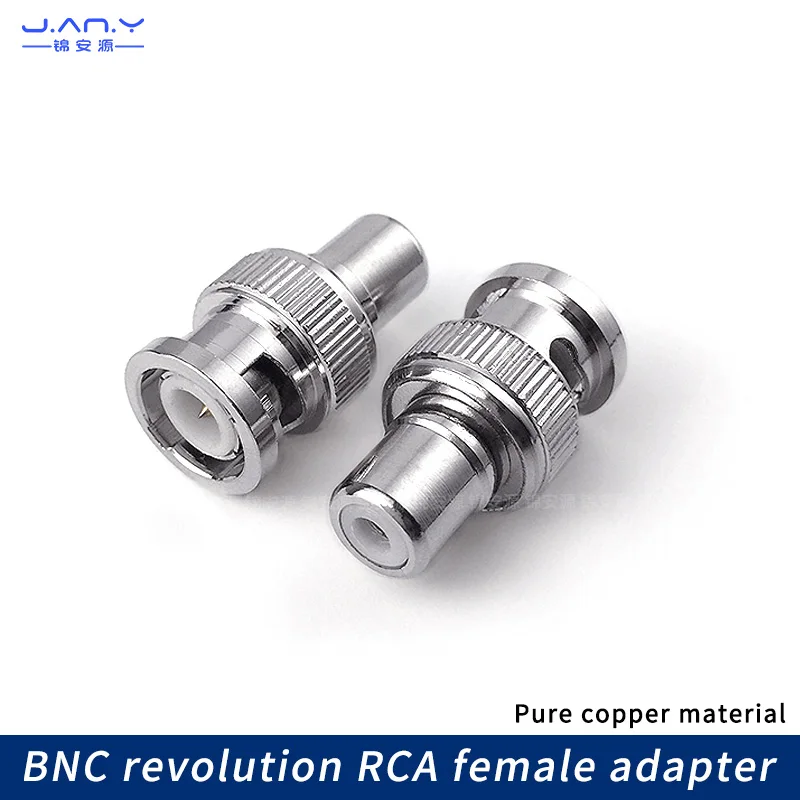 

Gold plated BNC Revolution RCA female Connector Q9 Head turn AV master audio video plug convert BNC turn Lotus female holder