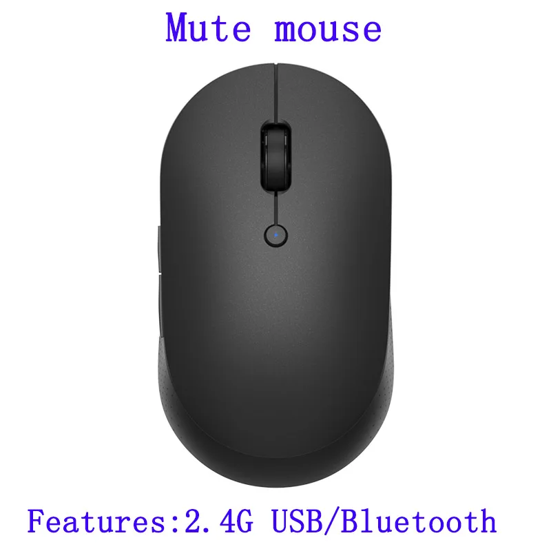 pc mouse Original Xiaomi Mijia Dual-Mode Wireless Mouse Silent Edition 2.4GHz and Bluetooth USB Connection Side button Mini Game Mouse gaming mouse for large hands Mice