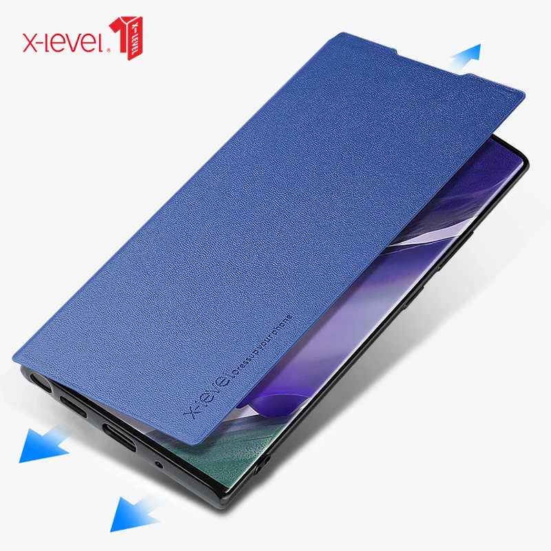 

X-level Original Ultra Thin Slim Flip Case Leather Tpu Book Cover For Samsung Galaxy Note 20 Case Samsung Galaxy Note20 Ultra