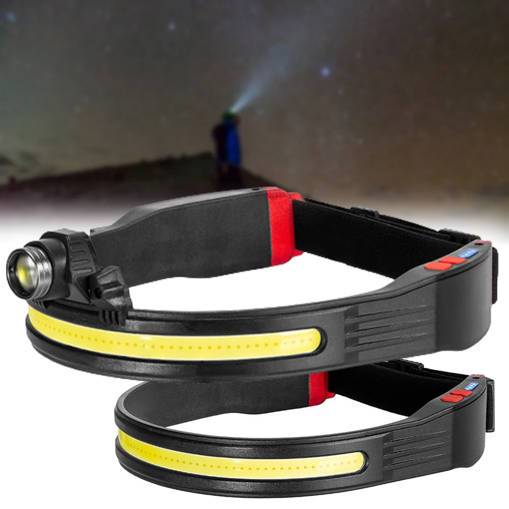 

Power Display Dual Light Headlight Multi-Purpose Lighting Flashlight For Hiking Climbing Outdoor Night Fishing Cycling Headlight