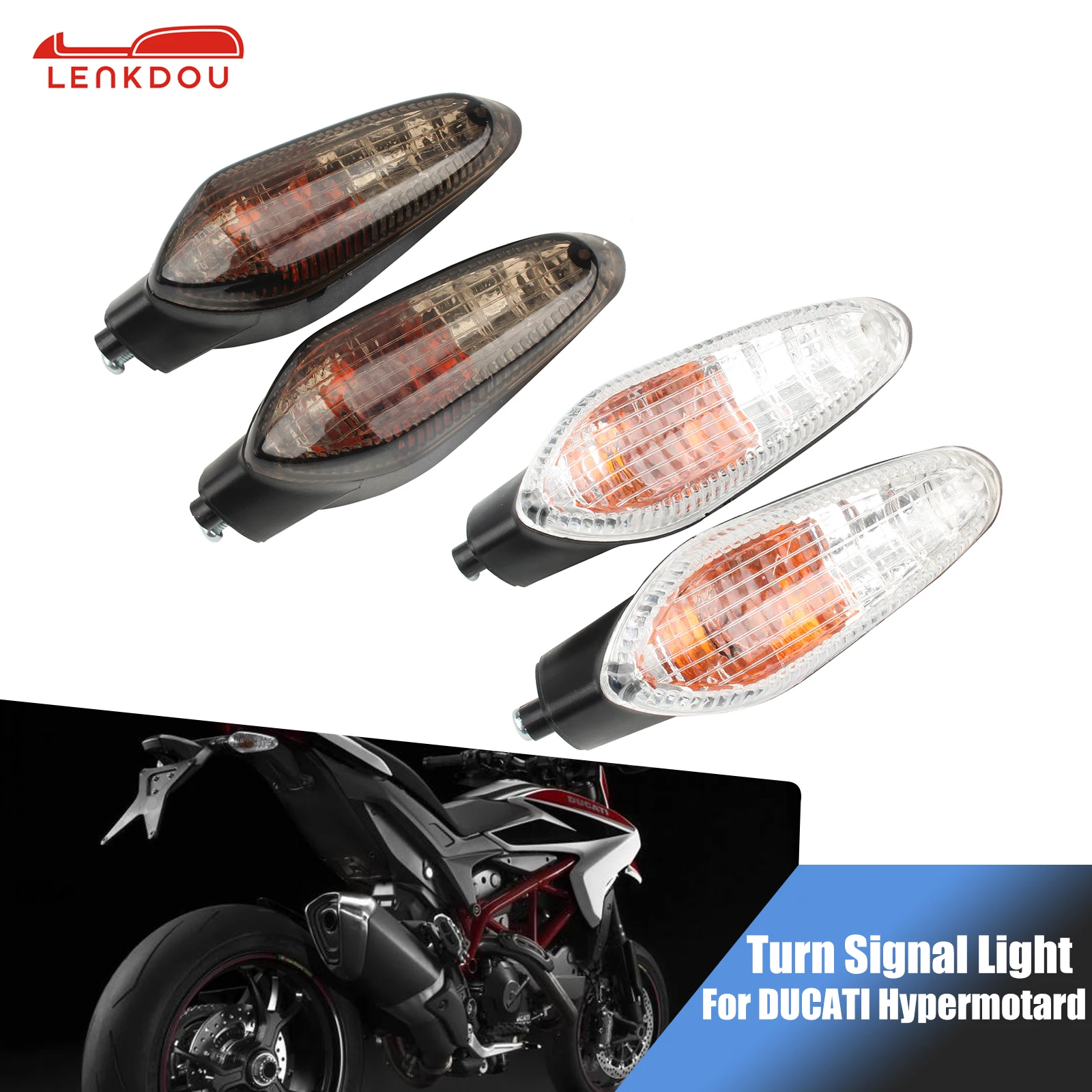 

Motorcycle Rear Turn Signal Indicator Light For DUCATI Hypermotard 796 950 1100 S EVO Hyperstrada 820 939 Multistrada 950 1200