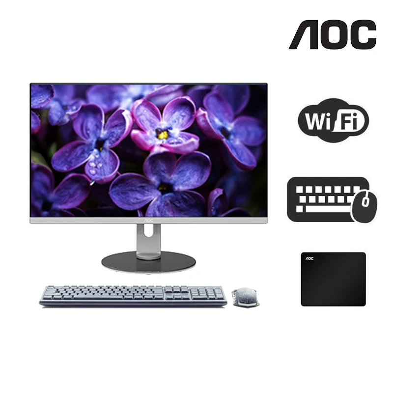 

AOC All-in-one Computer 23.8-inch I5 12400+16G+512G Six Core Desktop Gaming Adjustment AIO Home Office Game Computer Adjustable