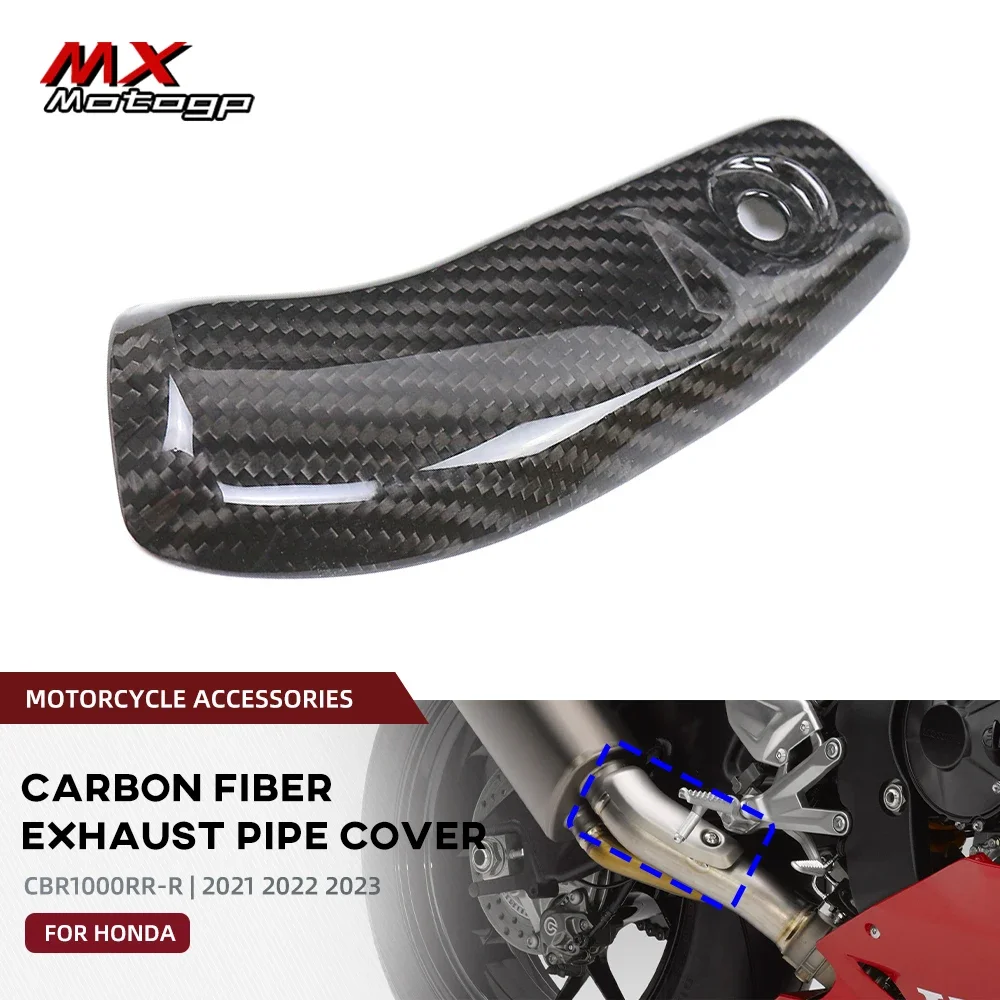 HONDA CBR1000RR 2004-2007 CARBON FIBRE EXHAUST HEAT SHIELD IN Plain Gloss Weave - Foto 5