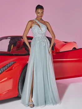 فساتين سهرة شيفون أنيقة للنساء فاخرة حورية البحر رسمية لوصيفة العروس وحفلات الزفاف ماكسي للحفلات الراقصة فستان كوكتيل