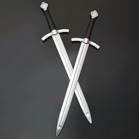 Knight Sword Weapon Prop Children's Toy Cosplay Templar Order Performance Plastic Samurai Knife Sword Prop Outdoor Toy For Teen 2