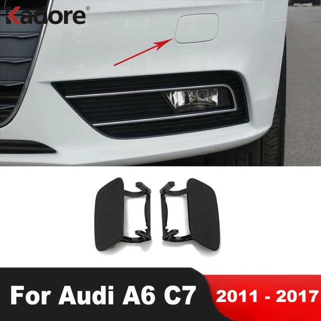 For Audi A6 C7 2011-2016 2017 Front Bumper Eye Towing Bar Tow Hook Cap  Trailer Left Right Headlight Spray Covers Car Accessories - AliExpress