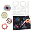 Funny Spirograph Drawing Toys Set Interlocking Gears & Wheels Geometric Ruler Drawing Accessories Creative Educational Kids Toy 2
