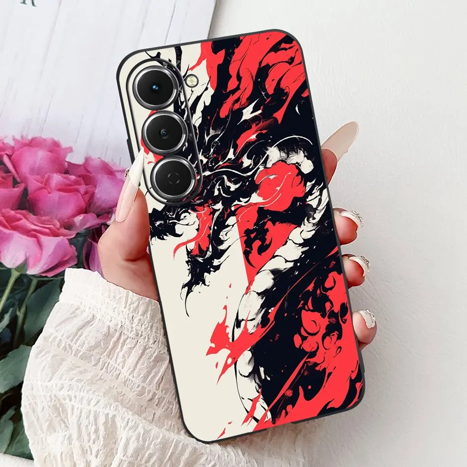 Cool Dragon Tiger Painted Soft Silicone TPU Phone Case for Tecno Spark 40 Series